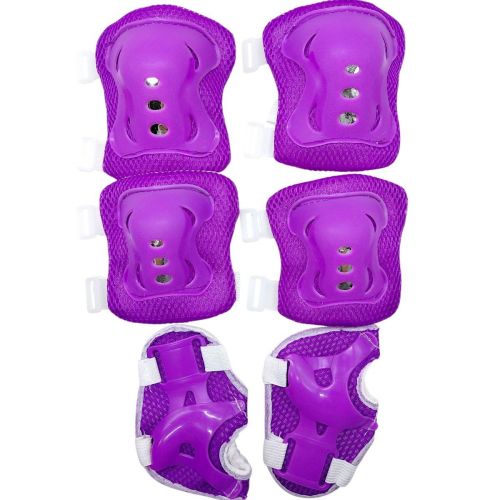Захисне спорядження: нарукавники, наколінники з липучками в сітці (ФІОЛЕТОВИЙ)