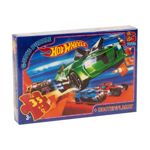 Пазли "Hot Wheels", 35 елементів + плакат
